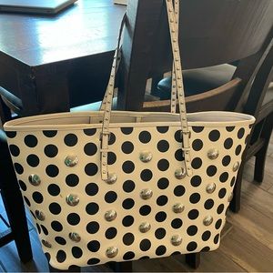Michael Kors Tote - Polka Dot with Metal